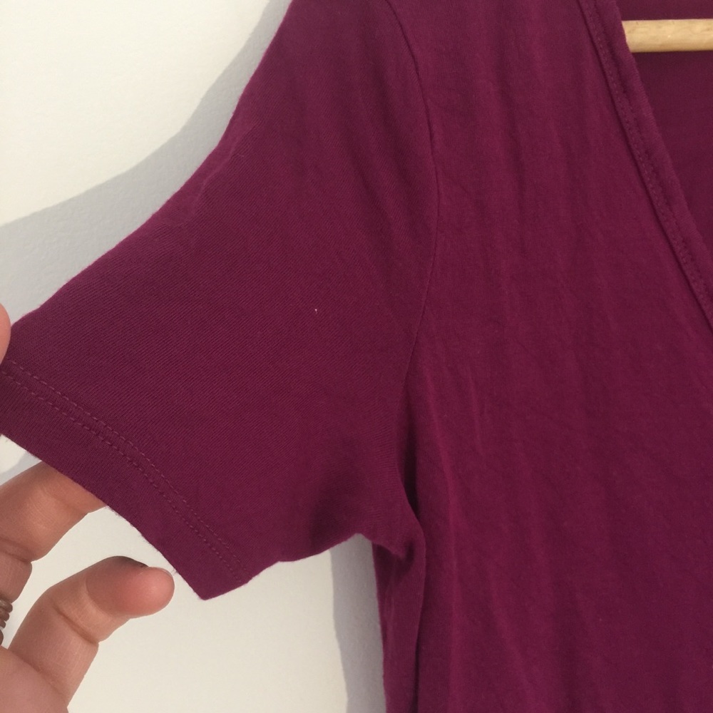 Talula Deep V-Neck Basic T-Shirt - Picture 2 of 6
